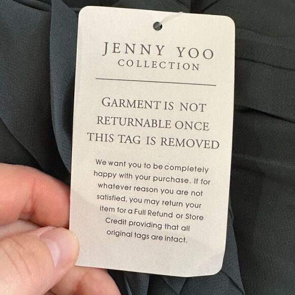 NEW Jenny Yoo Women's Mira Convertible Strapless Pleat Chiffon Gown Women’s 6 - Picture 5 of 6